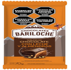 CHOC BARILOCHE ALMENDRA X70 GR