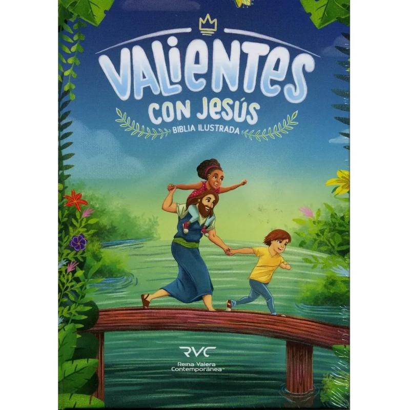 Biblia RVC Ilustrada Valientes Con Jesús Tapa Dura