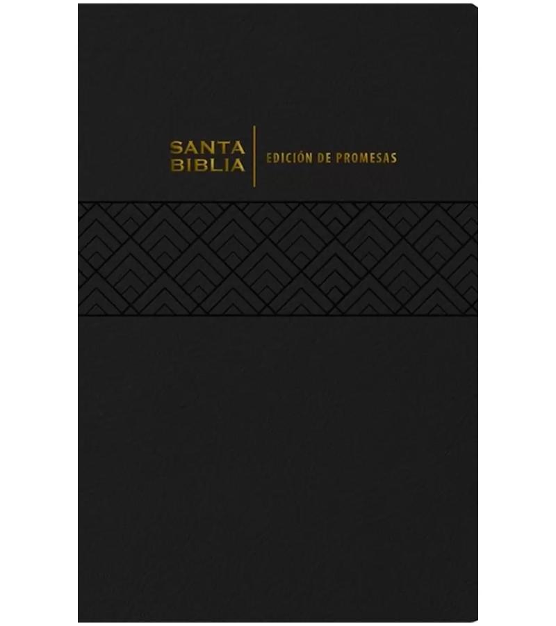 Santa Biblia de Promesas RVR 1960, Letra Gigante, Imitacion Piel Negra