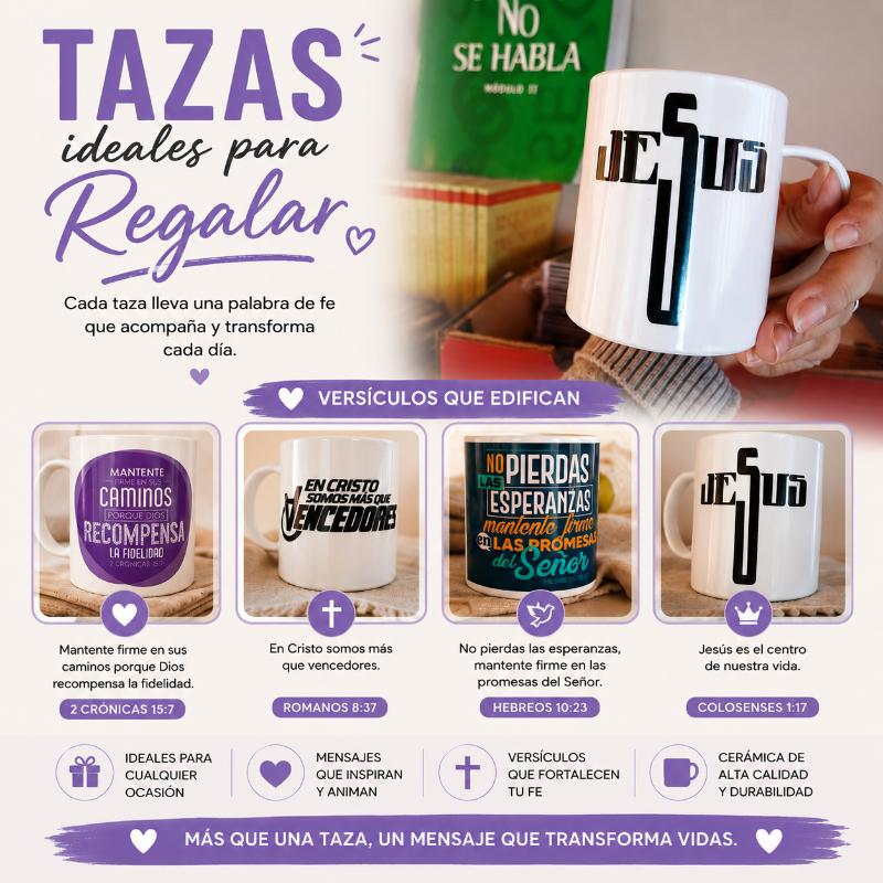 Tazas con Versículos Bíblicos ☕📖