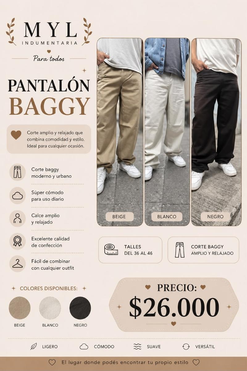 Pantalón Baggy