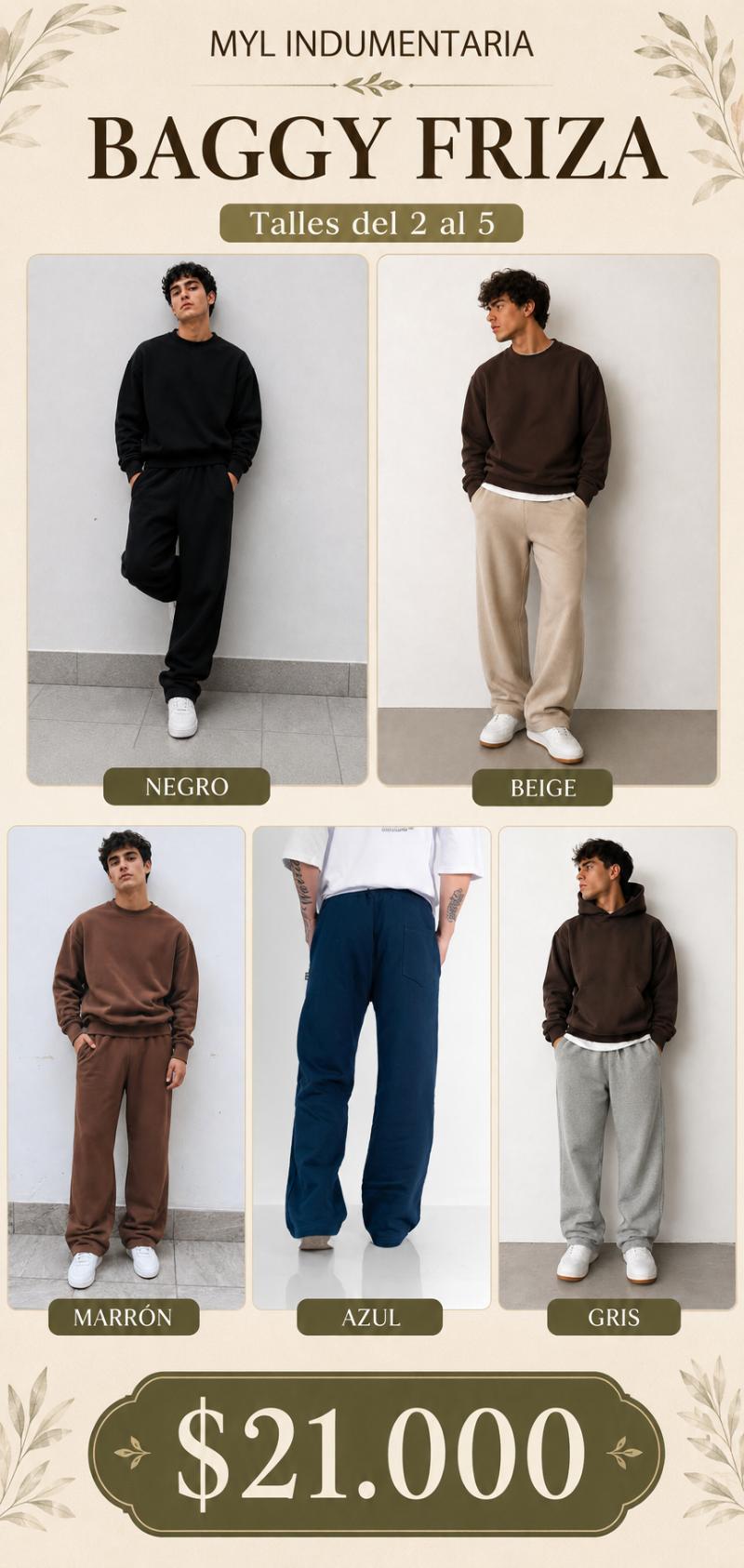 Pantalón Baggy de friza