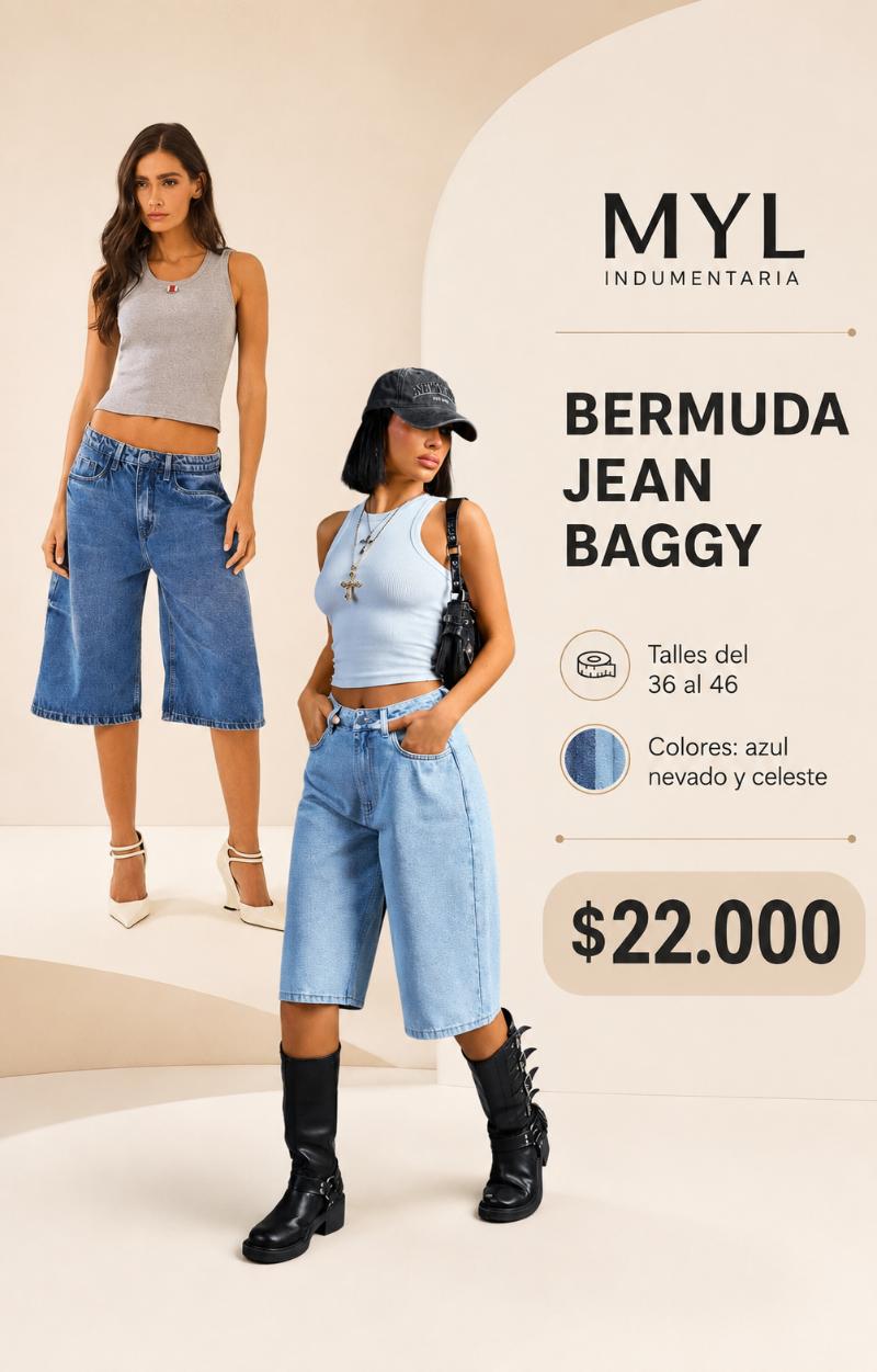Bermuda Jean Baggy