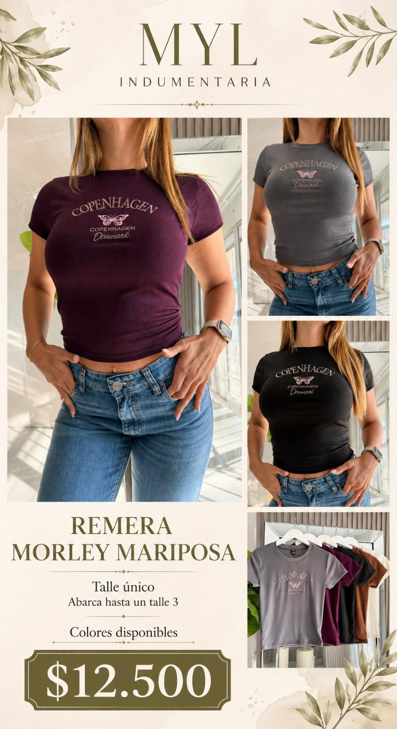 Remera Morley Mariposa