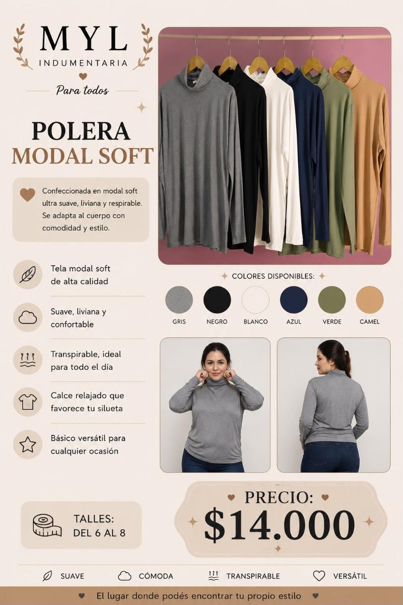 Polera Modal Soft