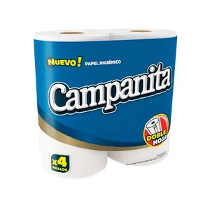 Papel higienico Campanita doble hoja x4