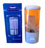 Practico dispensador de pared para jabón liquido de 500 ml