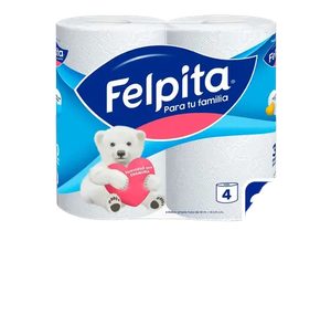 Felpita 4 rollos de papel higienico x30 mts