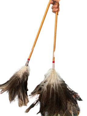 Plumero de plumas naturales