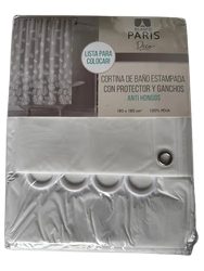 Cortina de baño doble