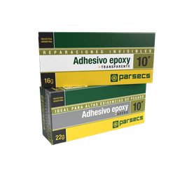 Adhesivo epoxy transparente( idem Poxipol-dos componentes. )